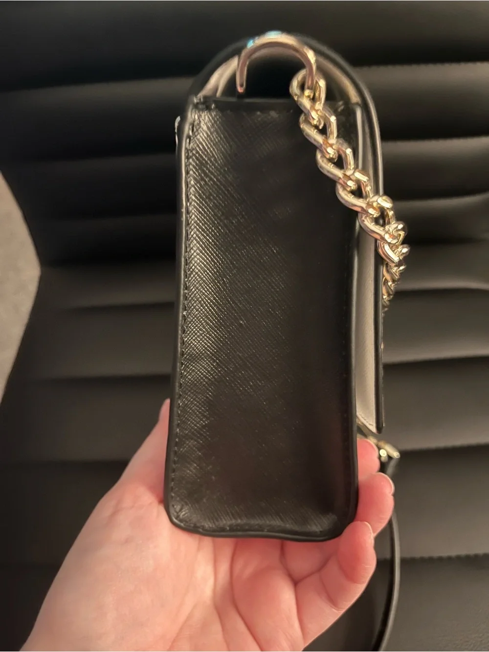 kate spade Carson crossbody bag in tan/black/white